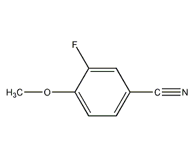 3-fluoro-4-methoxybenzonitrile structural formula
