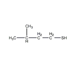Isoamylthiol Structural Formula