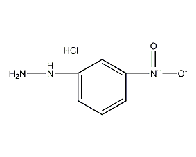 3-Nitrophenylhydrazine Hydrochloride Structural Formula