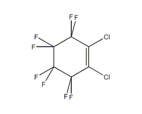 1,2-Dichlorooctafluorocyclohexene Structural Formula