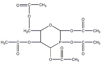 α-D-glucose pentaacetate structural formula