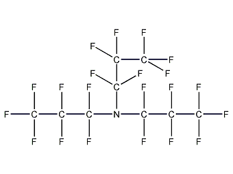 Perfluorotripropylamine structural formula