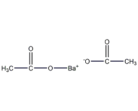 Barium acetate structural formula