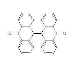 9,9'-Dianthracene-10,10'-9H,9'H-diketone structural formula