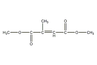 Structural formula of dimethyl methylmaleate