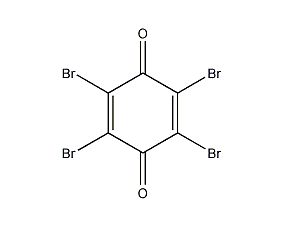 Structural formula of p-tetrabromoquinone