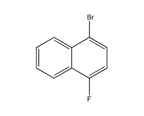 1-bromo-4-fluoronaphthalene structural formula