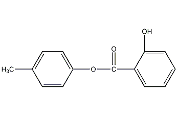 Structural formula of para-tolyl salicylate