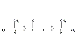 Isobutyl isovalerate structural formula