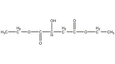 DL-diethyl malate structural formula