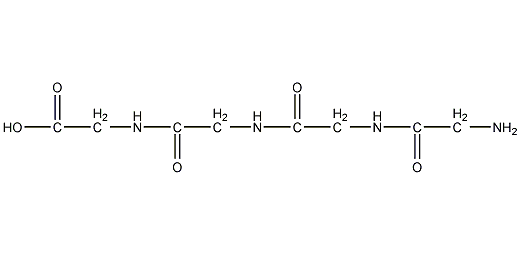 Tetrapolyglycine structural formula